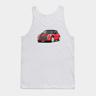 Car sport  mini retro red Tank Top